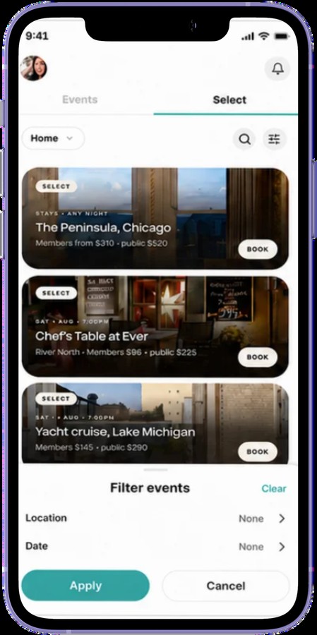 Orchid Select member benefits experience